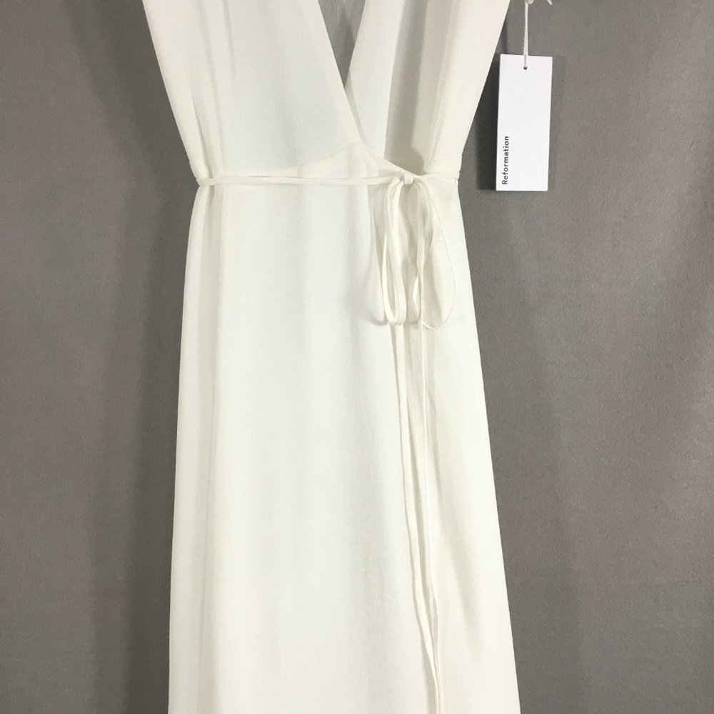 Reformation Rosey Dress Ivory White - Picture 5 of 10